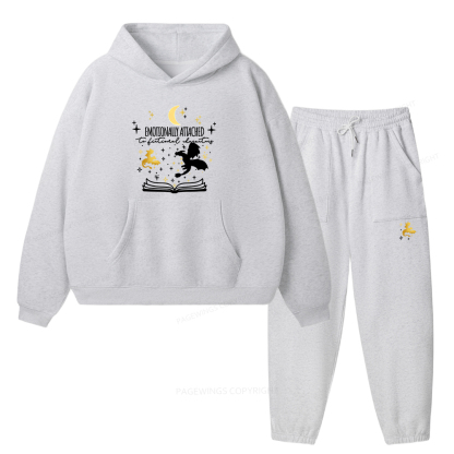 Pagewings Fourth Wing Dragon Unisex Fleece Hoodie Set