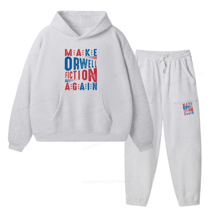 Pagewings 1984 Book Unisex Fleece Hoodie Set