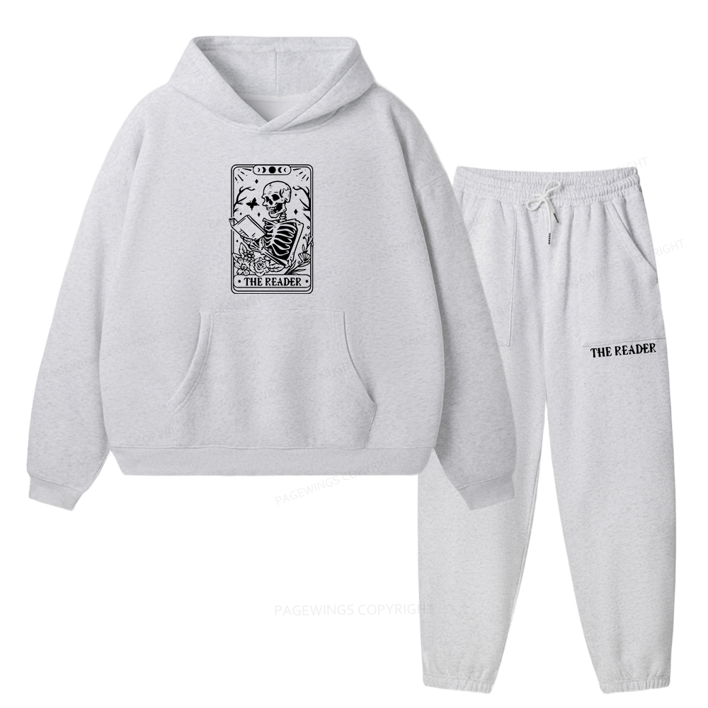 Pagewings Halloween The Reader Tarot Card Unisex Fleece Hoodie Set