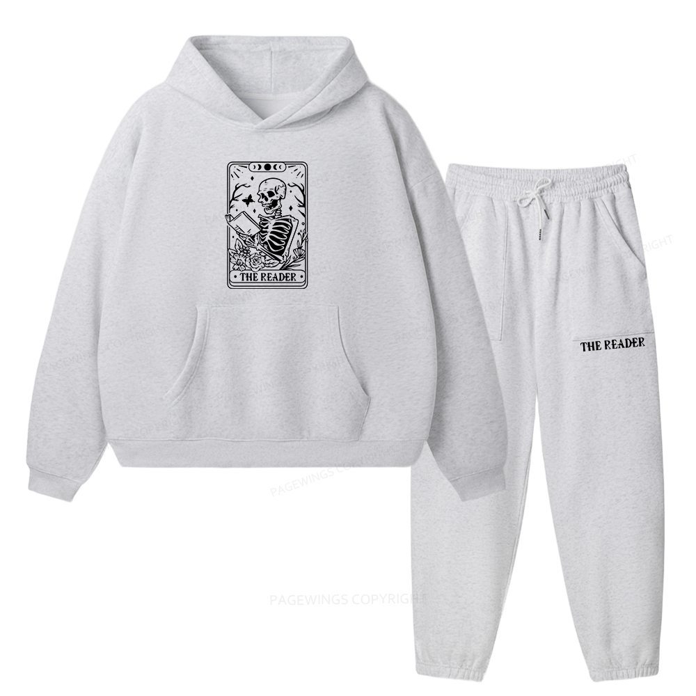 Pagewings Halloween The Reader Tarot Card Unisex Fleece Hoodie Set