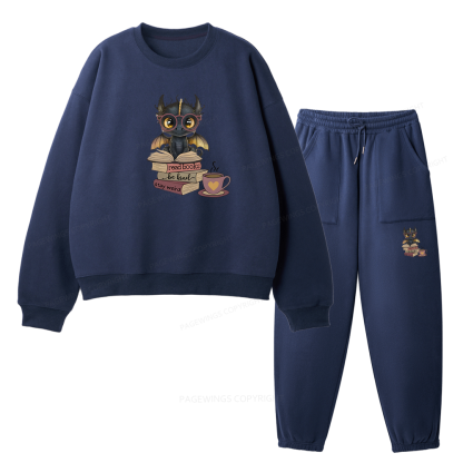 Pagewings Fourth Wing Dargon Unisex Fleece Sweatshirt Set 