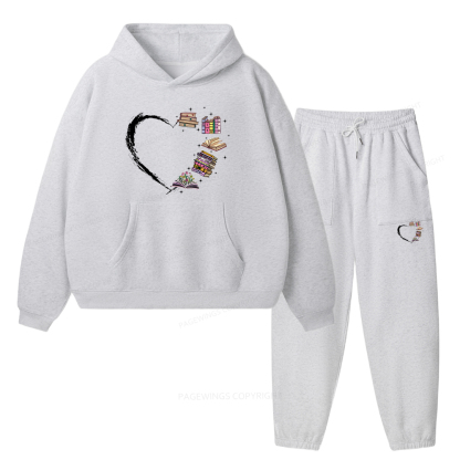 Pagewings Book Lover Unisex Fleece Hoodie Set