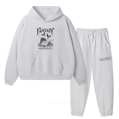 Pagewings Fantasy Readers Society Unisex Fleece Hoodie Set