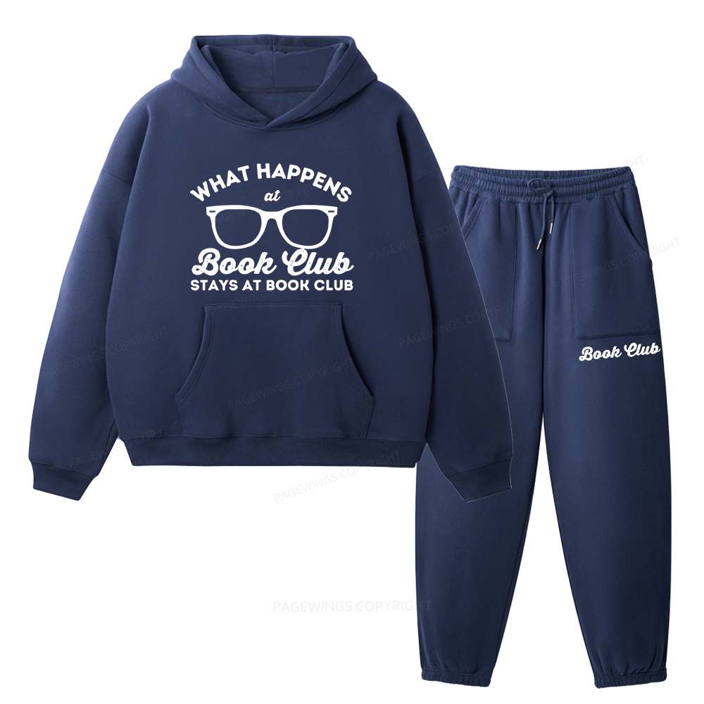 Pagewings What Happens At Book Club Unisex Fleece Hoodie Set