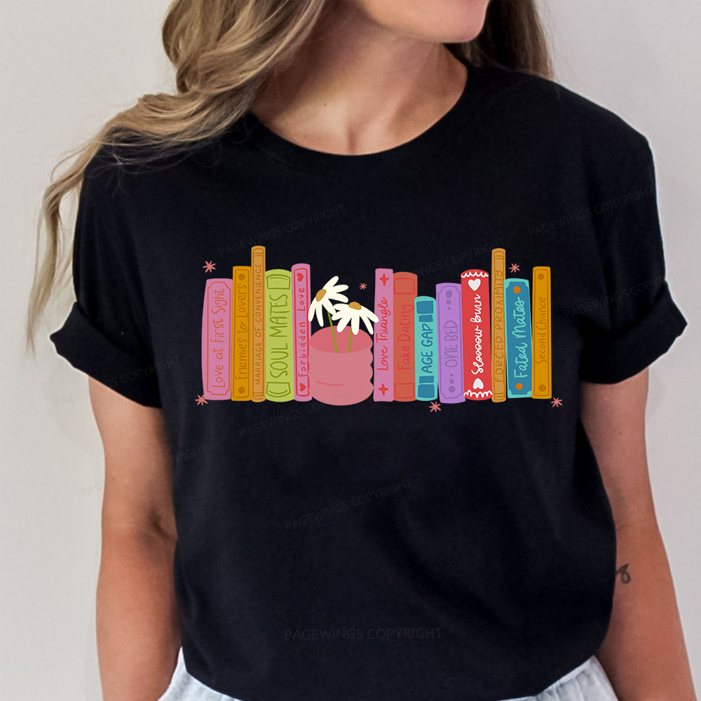 Pagewings Romance Book Tropes Unisex Classic T-shirt