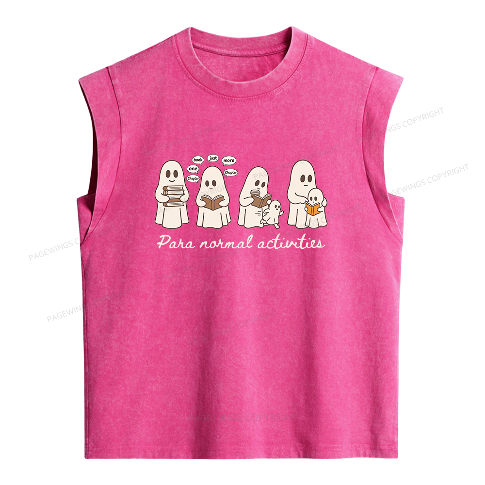 Pagewings Just One More Chapter Women's Washed Tank Top