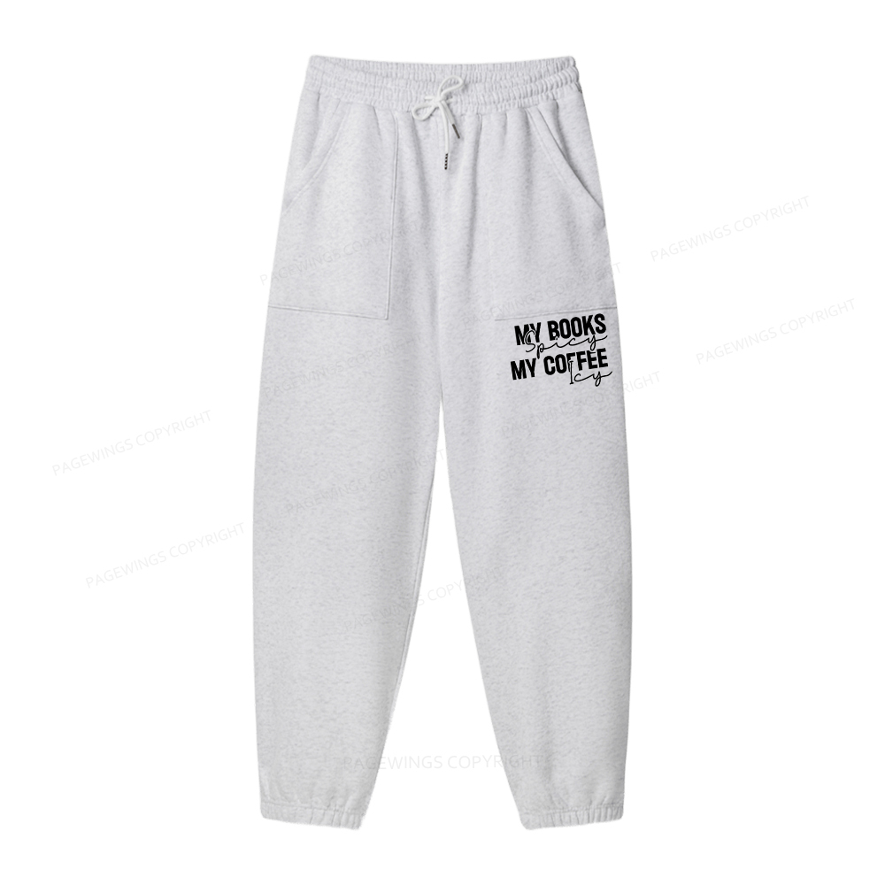 Pagewings I Like My Books And My Coffee Unisex Fleece Hoodie Set