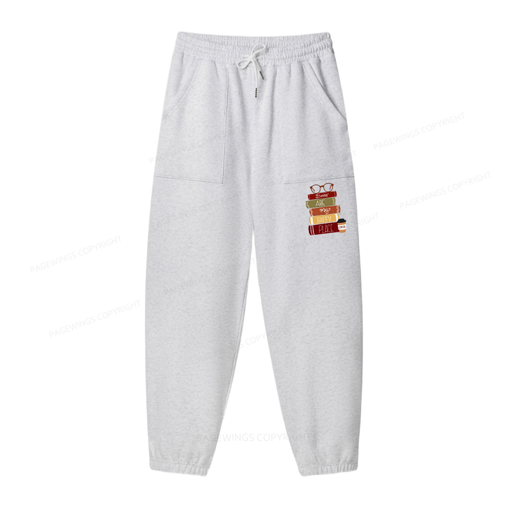 Pagewings Easily Distracted By Cats and Books Unisex Fleece Hoodie Set