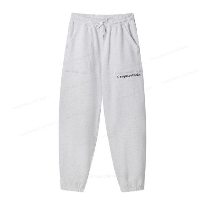 Pagewings I Require Books Unisex Fleece Hoodie Set