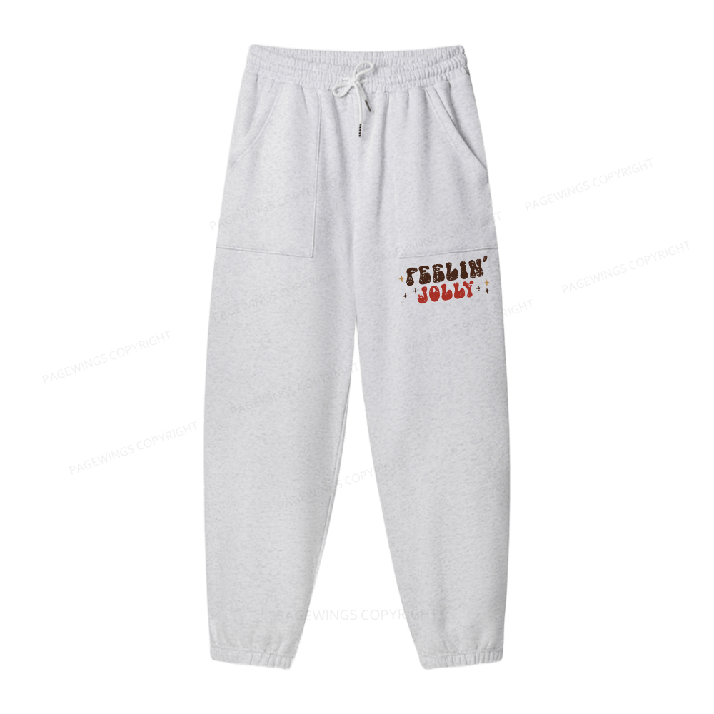 Pagewings Feeling Jolly Unisex Fleece Hoodie Set