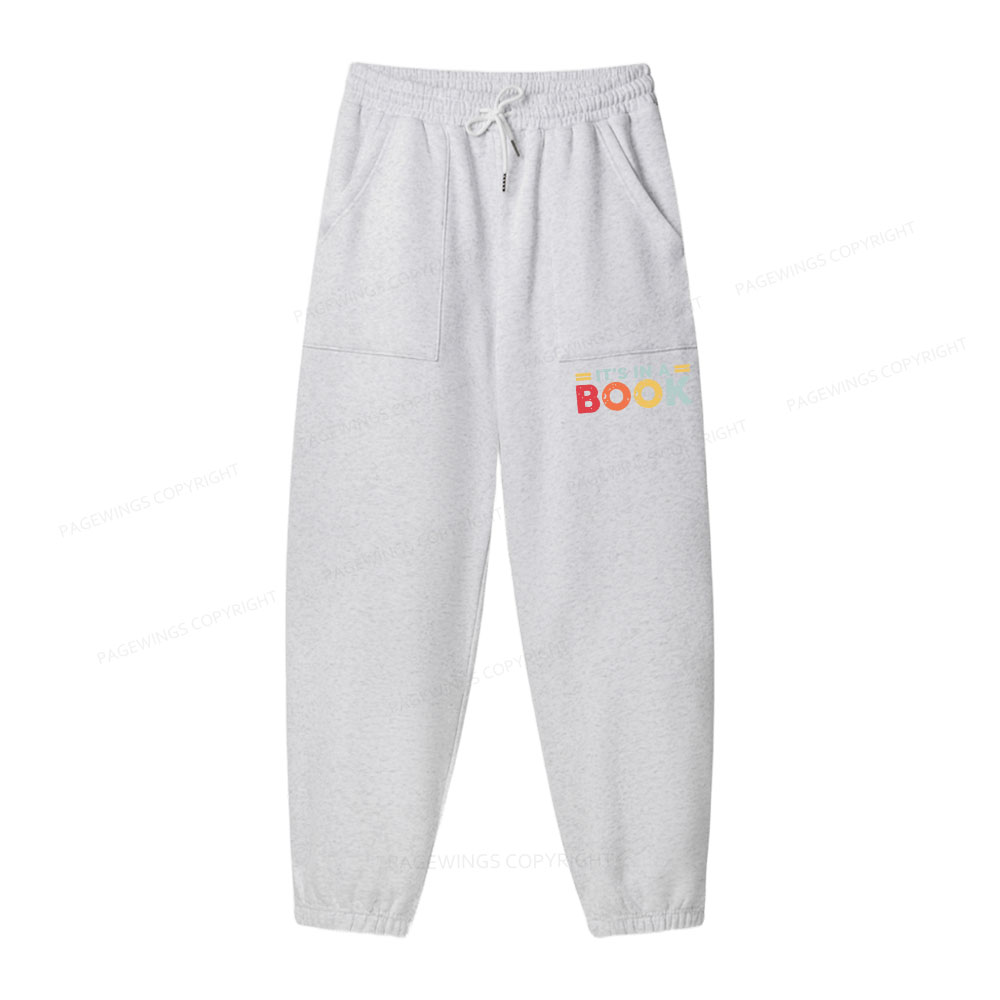 Pagewings Take A Look It's In A Book Unisex Fleece Sweatshirt Set 