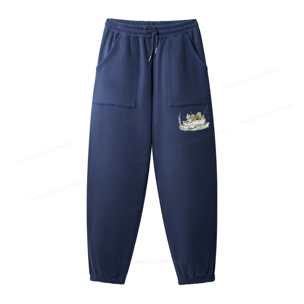 Pagewings Frog Reading Unisex Fleece Hoodie Set