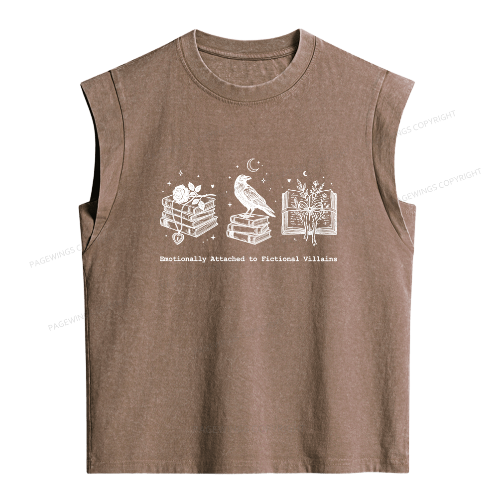 Pagewing Dark Romance Reader Women's Washed Tank Top