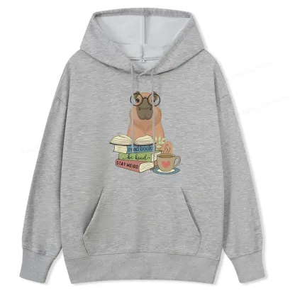 Pagewings Capybara Reading Unisex Classic Hoodie