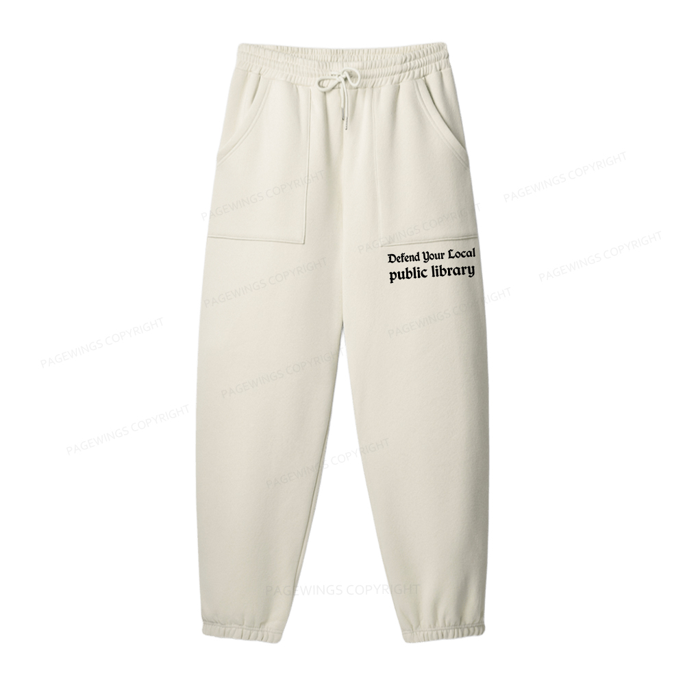 Pagewings Defend Your Local public library Unisex Fleece Sweatshirt Set 