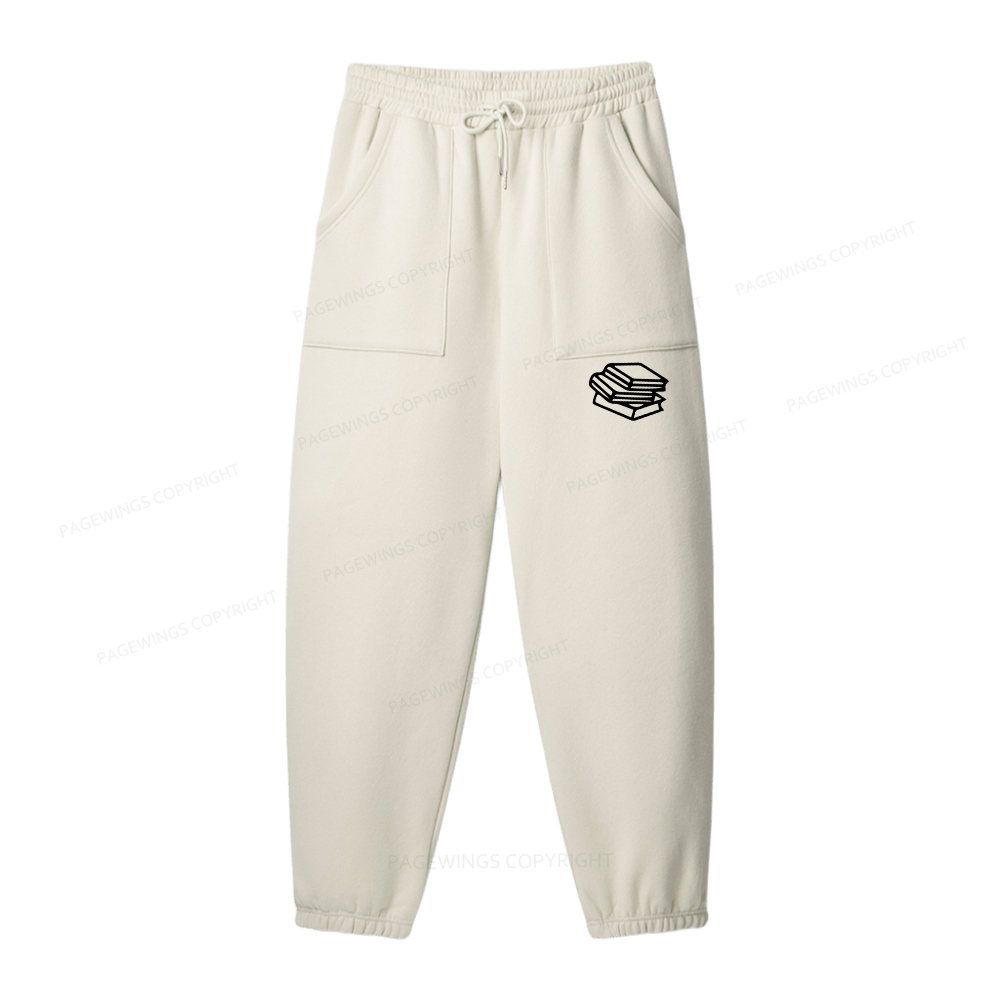 Pagewings Just A Bookish Girl In A Fictional World Unisex Fleece Hoodie Set