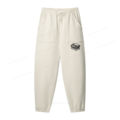 Pagewings Just A Bookish Girl In A Fictional World Unisex Fleece Hoodie Set