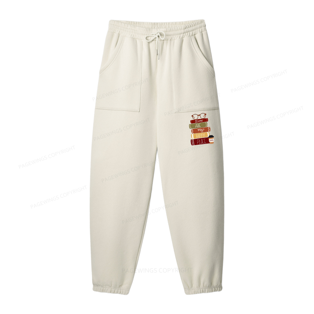 Pagewings Easily Distracted By Cats and Books Unisex Fleece Hoodie Set