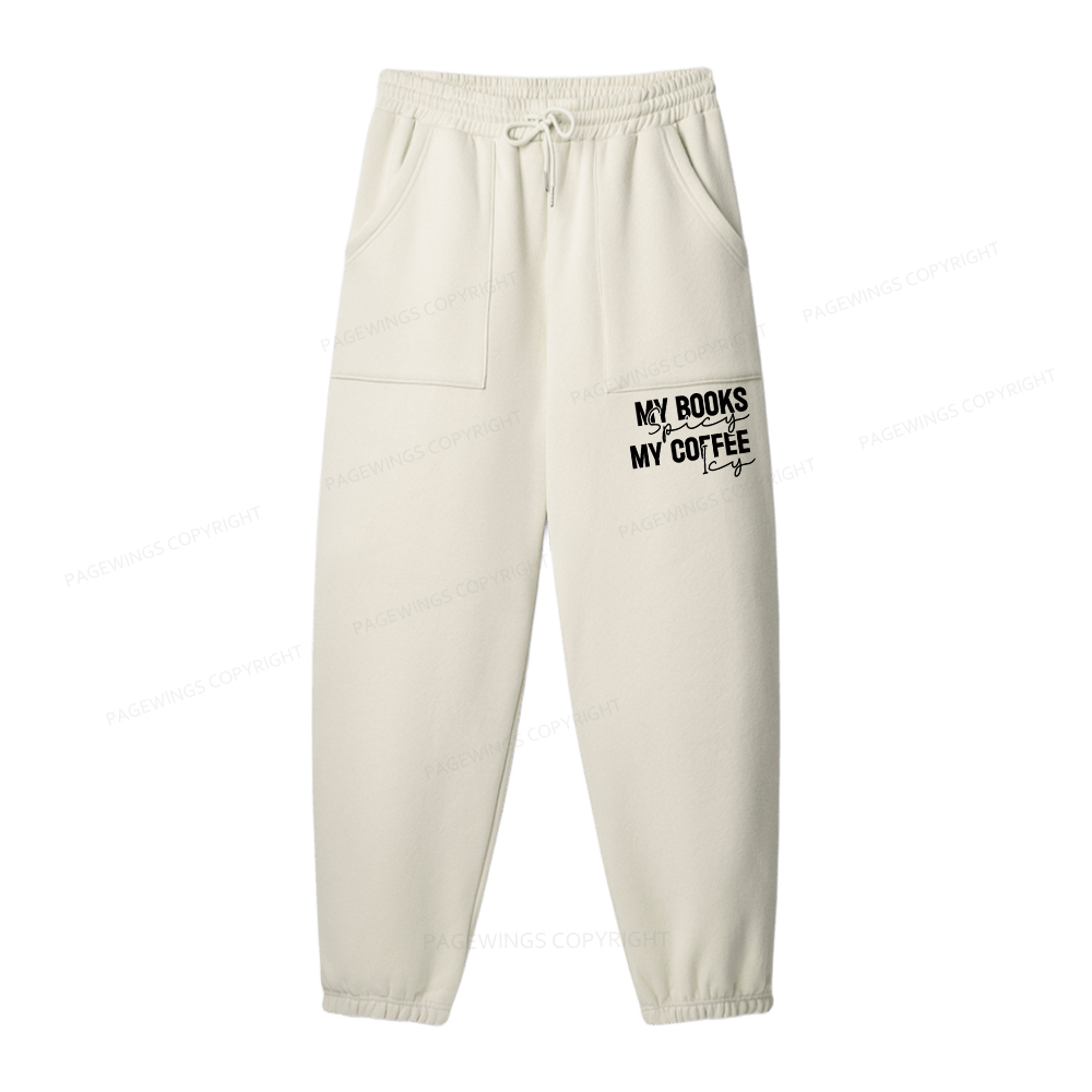 Pagewings I Like My Books And My Coffee Unisex Fleece Hoodie Set