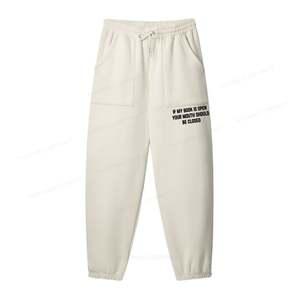 Pagewings Your Mouth Should Be Closed Unisex Fleece Hoodie Set