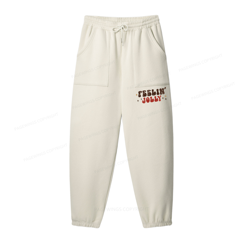 Pagewings Feeling Jolly Unisex Fleece Hoodie Set