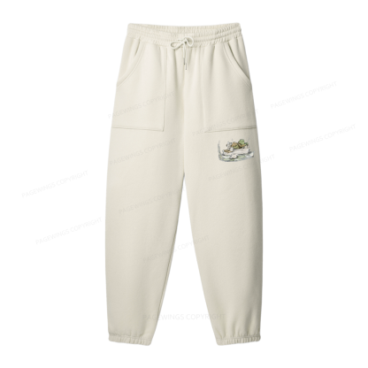 Pagewings Frog Reading Unisex Fleece Sweatshirt Set 