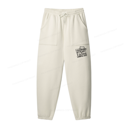 Pagewings Emotionally Attached To Fictional Characters Unisex Fleece Sweatshirt Set 