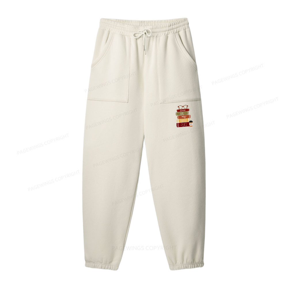 Pagewings Books are My Happy Place Unisex Fleece Sweatshirt Set 