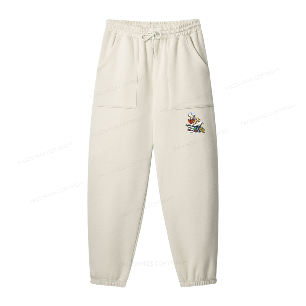 Pagewings Reading Snail and Book Unisex Fleece Sweatshirt Set 