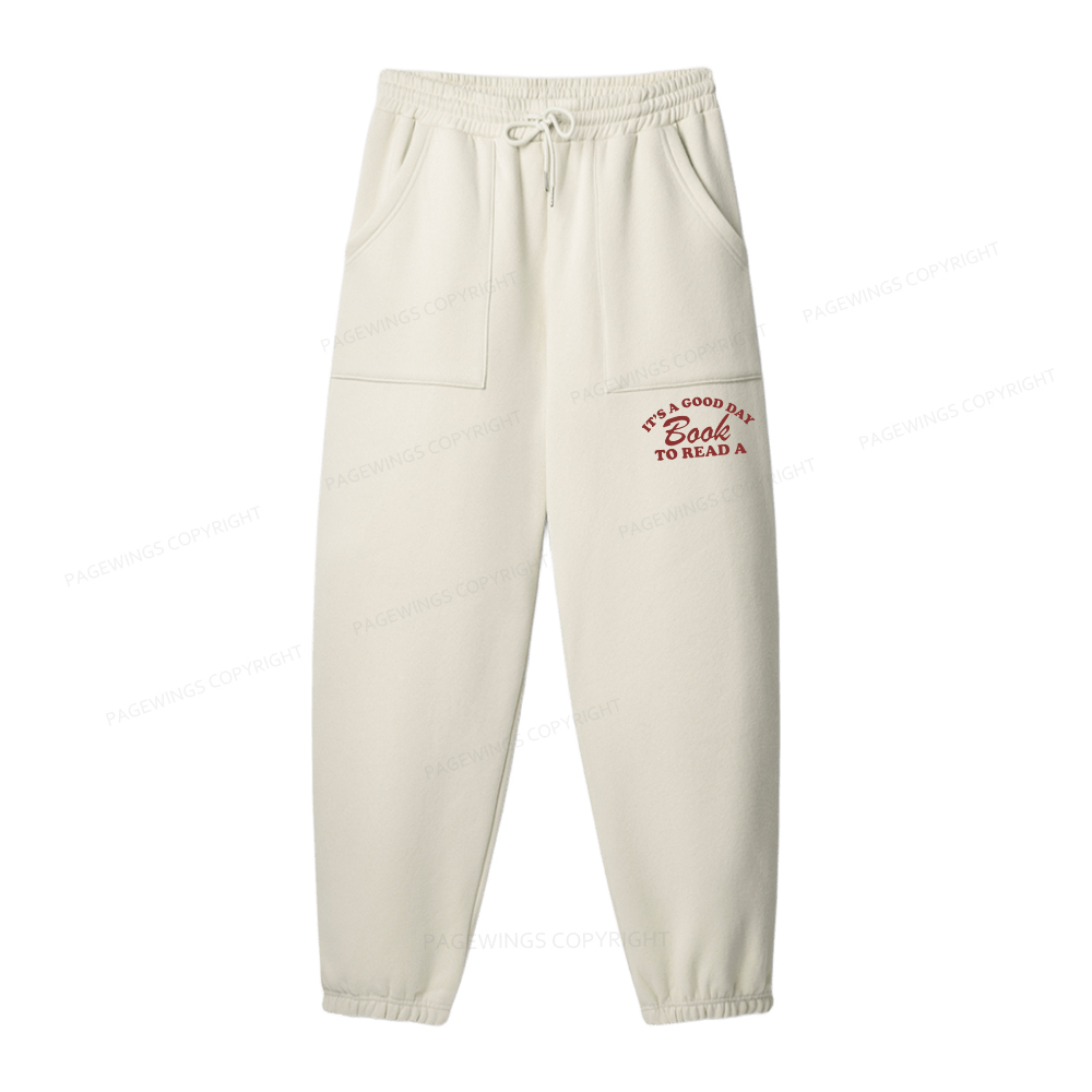 Pagewings It‘s A Good Day To Read A Book Unisex Fleece Sweatshirt Set 