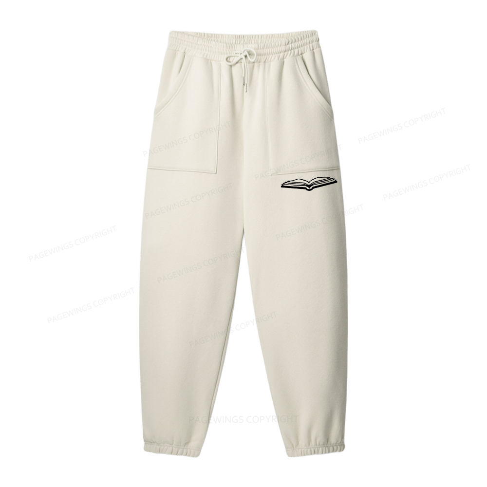 Pagewings Books And Pajamas Unisex Fleece Sweatshirt Set 