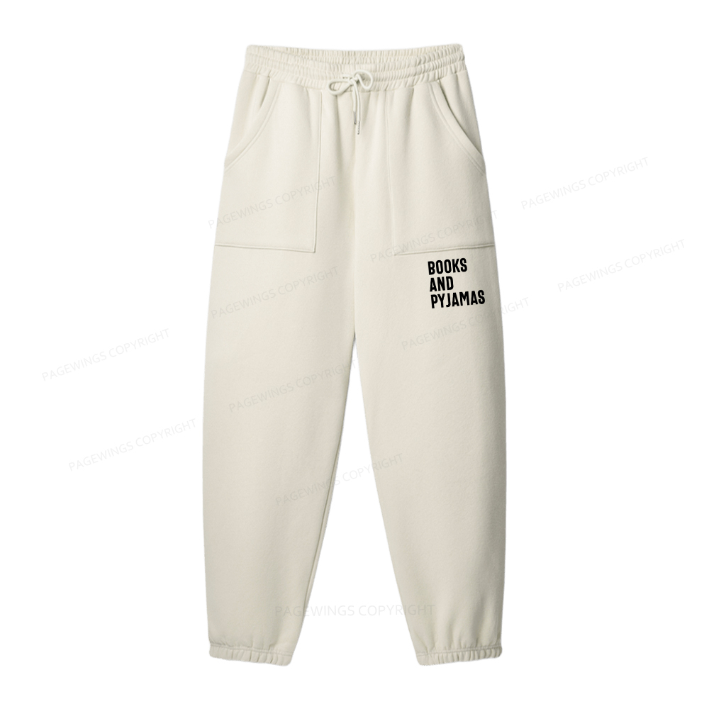 Pagewings If It Involves Books And Pyjamas Count Me Unisex Fleece Sweatshirt Set 