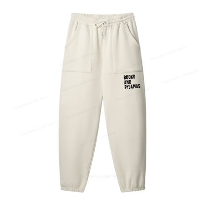 Pagewings If It Involves Books And Pyjamas Count Me Unisex Fleece Sweatshirt Set 