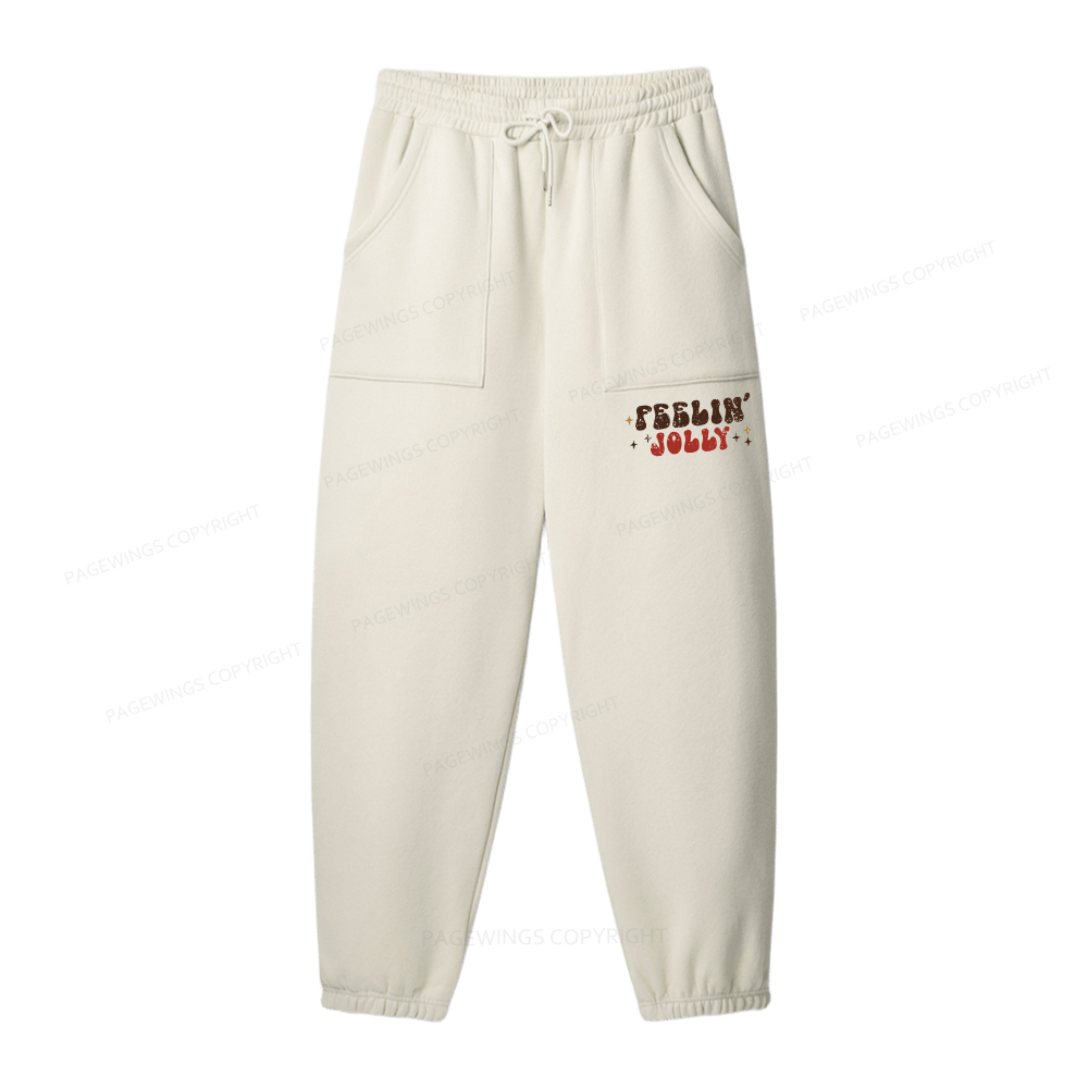 Pagewings Feeling Jolly Unisex Fleece Sweatshirt Set 