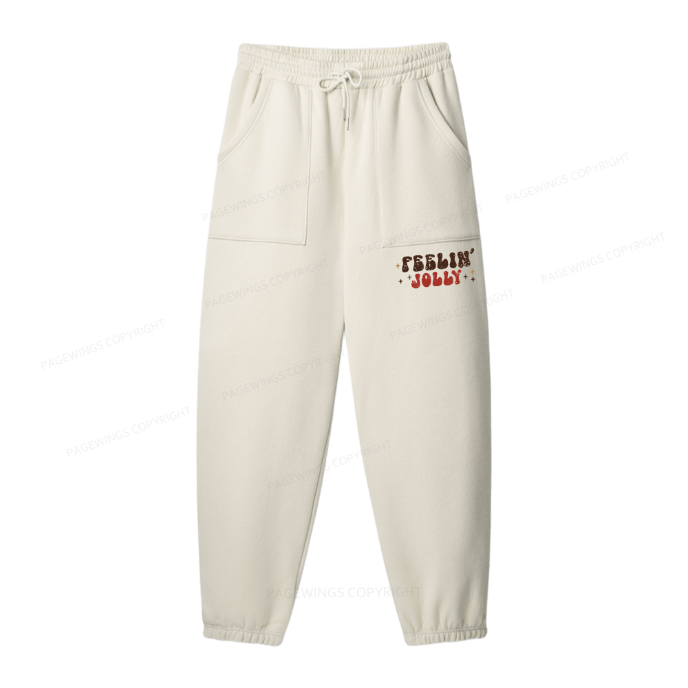 Pagewings Feeling Jolly Unisex Fleece Sweatshirt Set 