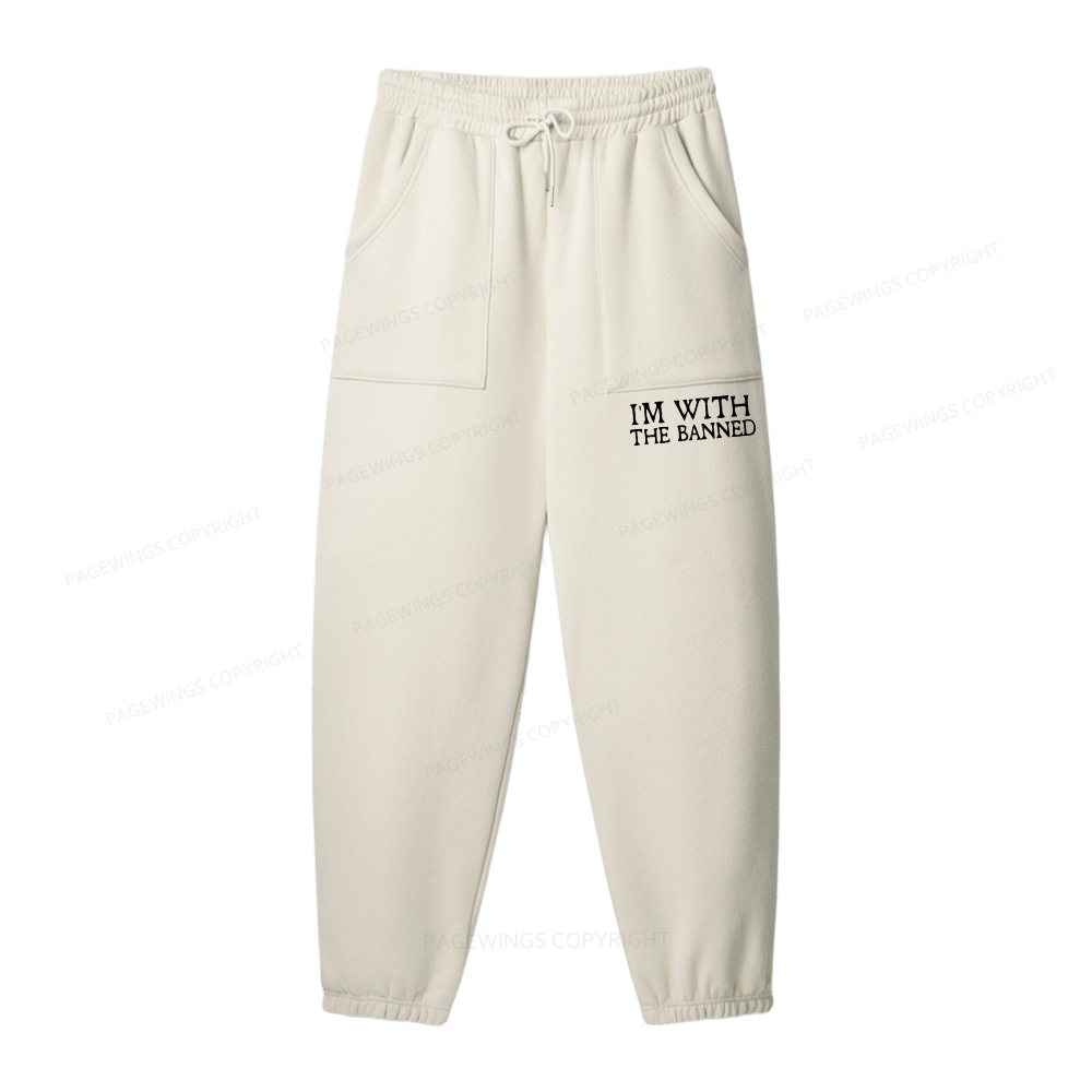 Pagewings I'm With The Banned Unisex Fleece Sweatshirt Set 