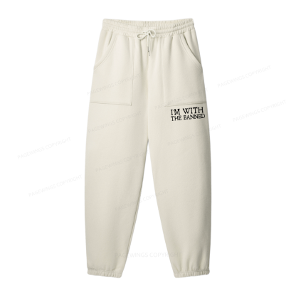 Pagewings I'm With The Banned Unisex Fleece Sweatshirt Set 