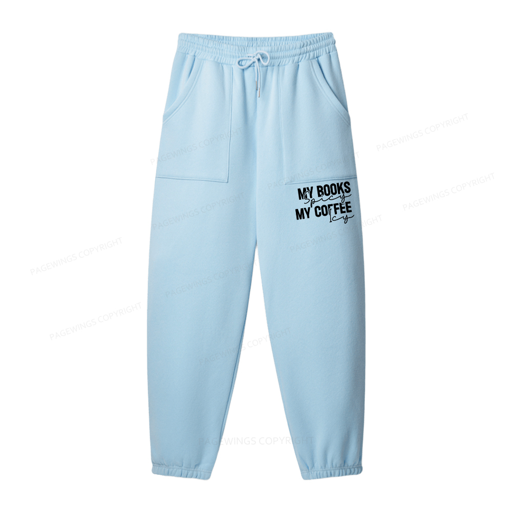 Pagewings I Like My Books And My Coffee Unisex Fleece Hoodie Set