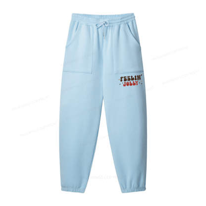 Pagewings Feeling Jolly Unisex Fleece Sweatshirt Set 