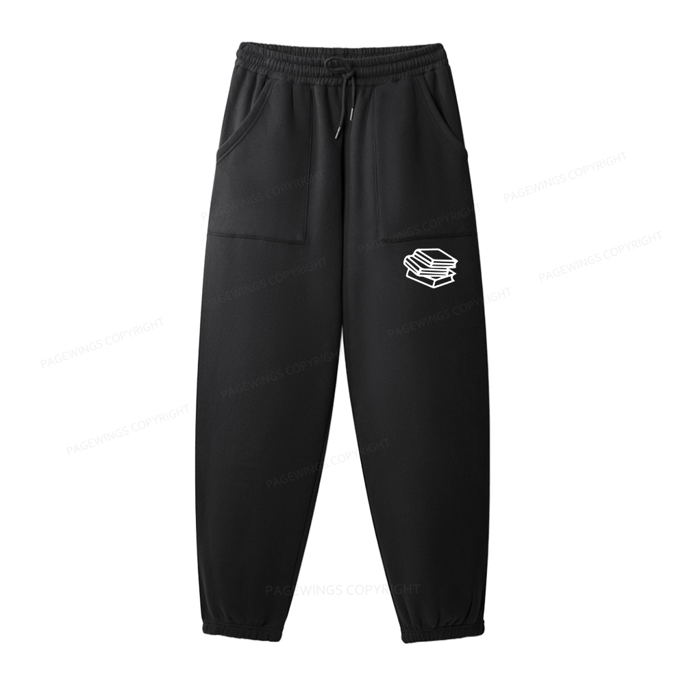 Pagewings Just A Bookish Girl In A Fictional World Unisex Fleece Hoodie Set