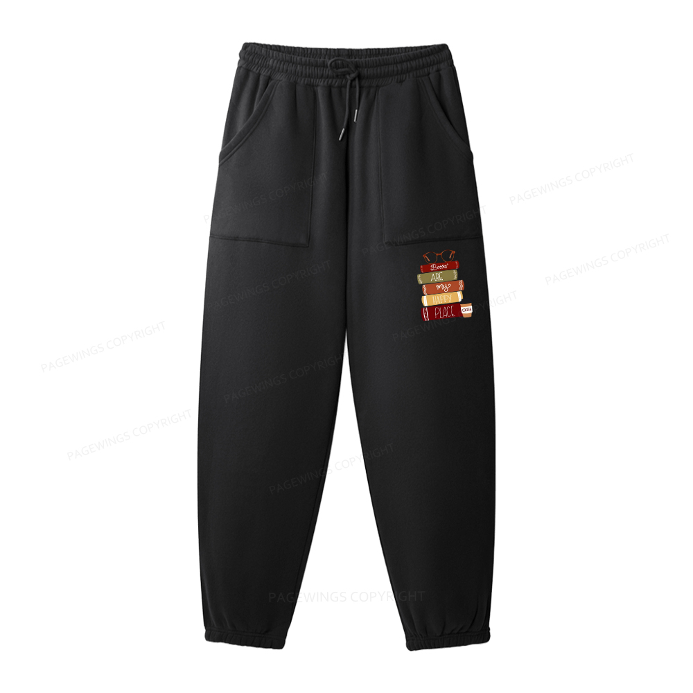 Pagewings Easily Distracted By Cats and Books Unisex Fleece Hoodie Set