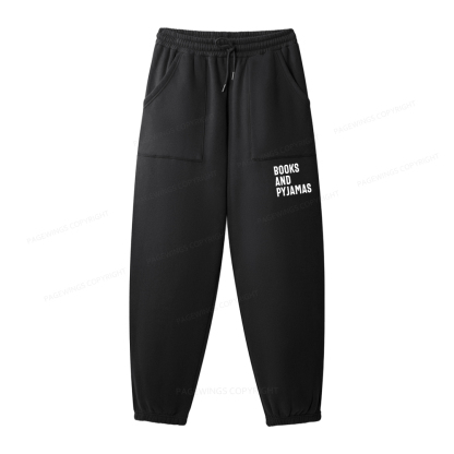 Pagewings If It Involves Books And Pyjamas Count Me Unisex Fleece Hoodie Set