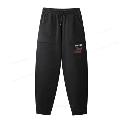 Pagewings Easily Distracted By Books And Labrador Unisex Fleece Sweatshirt Set 