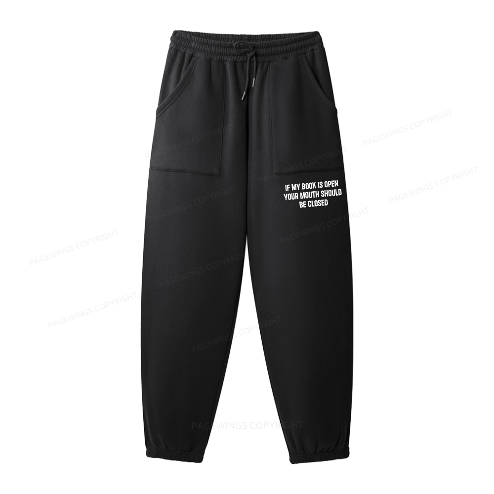 Pagewings Your Mouth Should Be Closed Unisex Fleece Sweatshirt Set 