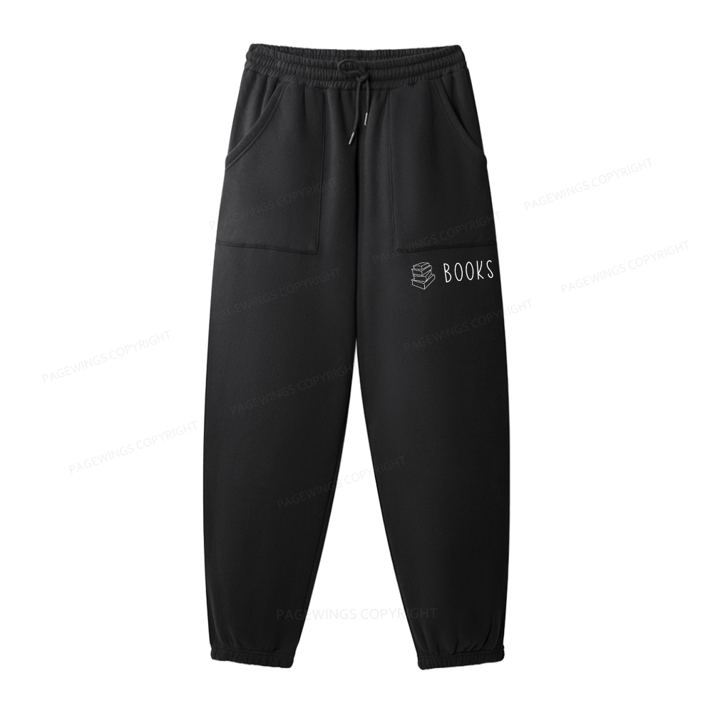 Pagewings Dogs And Books Unisex Fleece Sweatshirt Set 