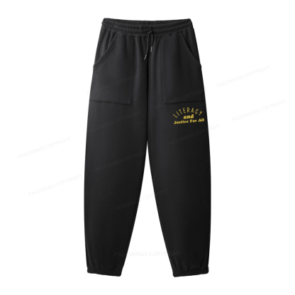 Pagewings Literacy And Justice Unisex Fleece Sweatshirt Set 