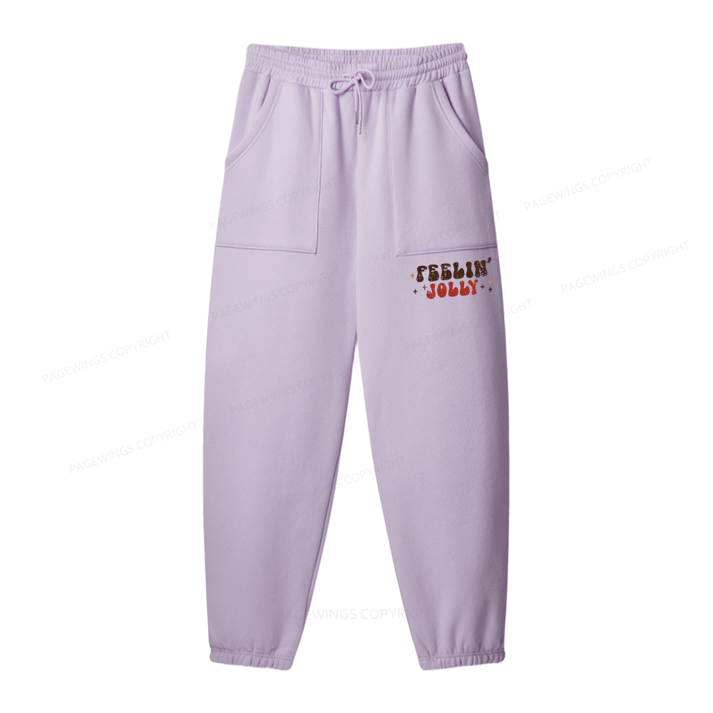 Pagewings Feeling Jolly Unisex Fleece Sweatshirt Set 