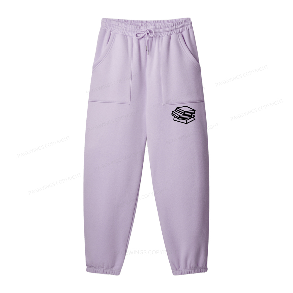 Pagewings Just A Bookish Girl In A Fictional World Unisex Fleece Hoodie Set