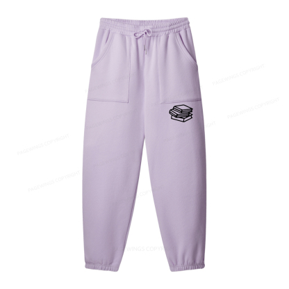 Pagewings Just A Bookish Girl In A Fictional World Unisex Fleece Hoodie Set