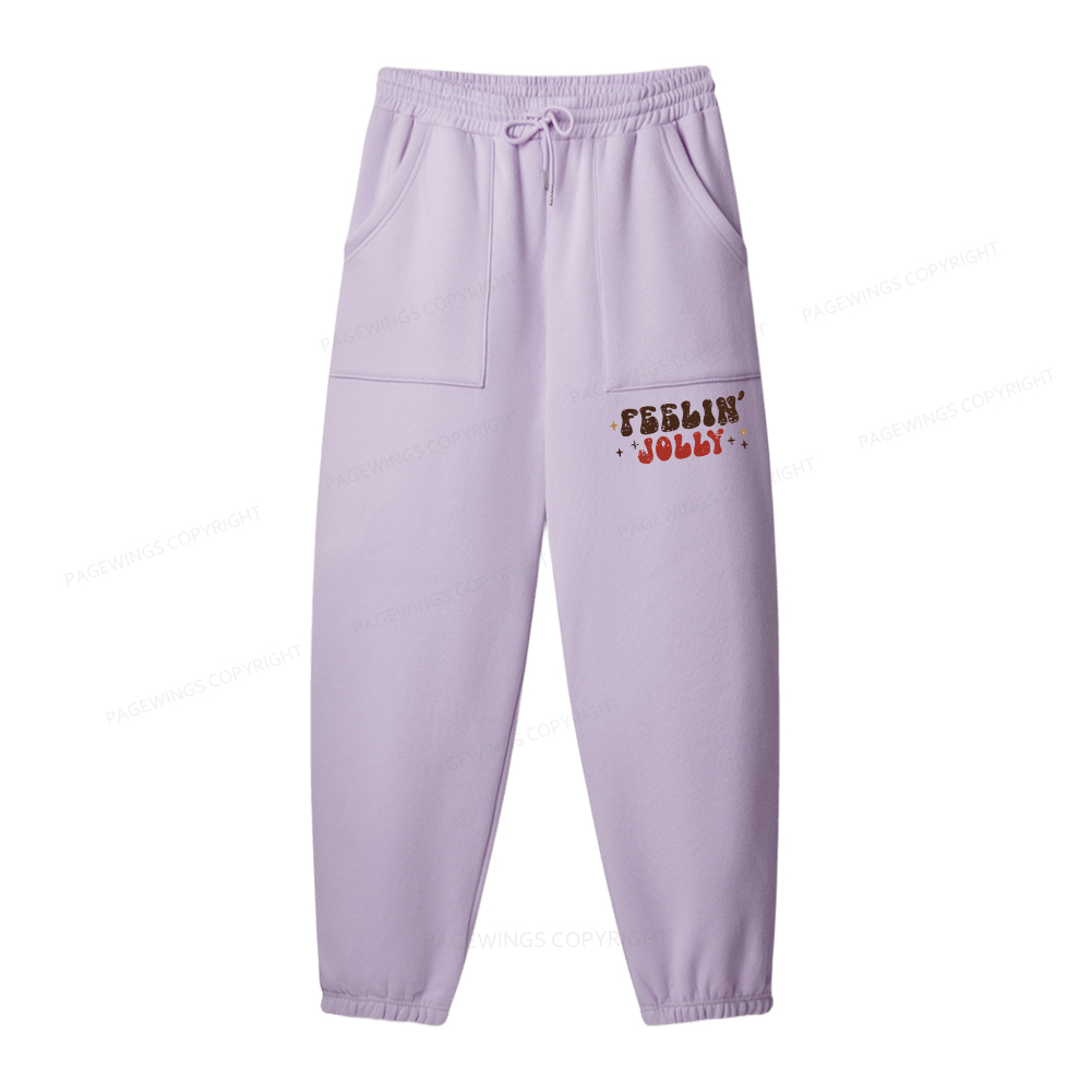 Pagewings Feeling Jolly Unisex Fleece Hoodie Set